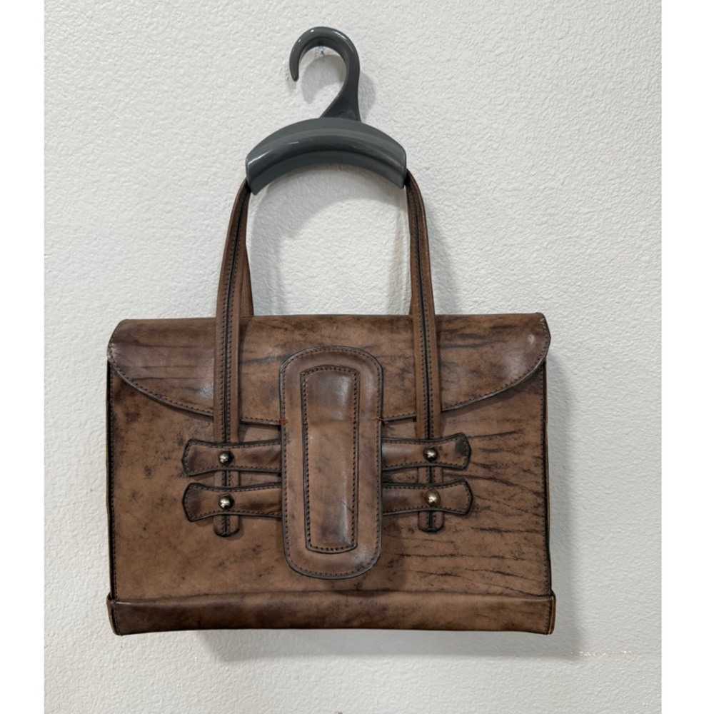 Elegant Brown Leather Handbag